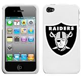iPhone 4 Oakland Raiders White Snap on Superior Hard Cover