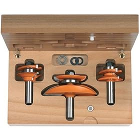 CMT 800.517.11 3-Piece Cove Raised Panel 1 2-Inch Shank Router Bit Set by CMT