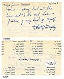 Stretch Murphy Signed 3x5 Paper Cut JSA COA HOF Purdue - Men's College Fitted And Stretch Hats