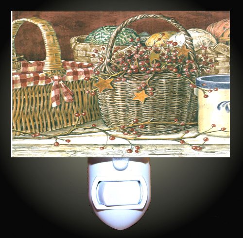 Berry Baskets Decorative Night Light