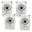 Dallas Cowboys 4pc 2oz Square Shot Glass Set NFL Football