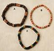 Wood and Coconut Shell Stretch Bracelets