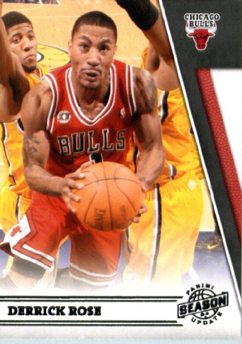 2010/11 Panini Season Update Basketball Card # 34 Derrick Rose Chicago Bulls In a Protective Screwdown Display Case !