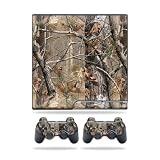 Protective Vinyl Skin Decal Cover for Sony Playstation 3 PS3 Slim Skins + 2 Controller Skins Tree Camo