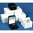 6 Ring Boxes Black Leather Jewelry Gift Case Display