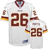 Clinton Portis Youth Jersey: Reebok White Replica #26 Washington Redskins Jersey