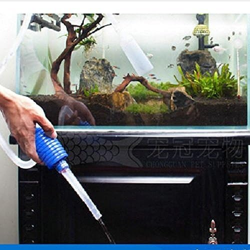 Simple Convenient 1.70 1.75M Aquarium Fish Tank Cleaning Manual Squeeze Water Changer Pump Small Large Size