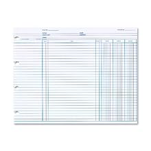 Wilson Jones Balance Ledger Paper, 24 lb, 9.25 x 11.875 Inches, White, 100 per Pack (WN2DA)