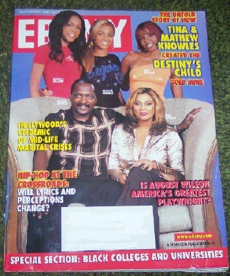 Ebony Magazine Sept. 2001 Beyonce Knowles & Destiny's Child