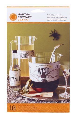 Martha Stewart Crafts Beverage Label, Assorted Haunted