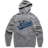 51ObAdNUvOL. SL160  KR3W Ballpark P/O Fleece Mens Hoody Pullover Sports Sweatshirt   Gunmetal Heather