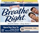 Breathe Right-Large Tan Nasal Strips, 100ct
