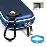 Camera Case for Sony Cybershot DSC-T DSC-W Series (Eva Blue) + Universal LCD Screen Protector Kit + Includes SumacLife TM Wisdom Courage Wristband