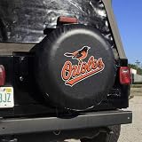 MLB Baltimore Orioles Black Logo Tire Cover
