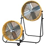 MAXXAIR BF24TF2N1 YEL 24-Inch 2-In-1 High Velocity Air Movement Portable Air Circulator, Yellow