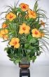 38" Silk Hibiscus and Artificial Grass Arrangement