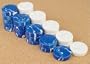 Crisloid Blue Backgammon Chips - 1 7/16"