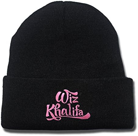 DINGZHAN Wiz Khalifa Logo Beanie Fashion Unisex Embroidery Beanies Skullies Knitted Hats Skull Caps