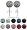 ONE PAIR of Crystal Stud Earrings by GlitZ JewelZ &Acirc;&copy; - 5/16' (8MM) - bling bling!! Comes packed in a lovely velvet pouch - For the matching pendant (2nd picture ) and other colors/sizes choose from the menu below