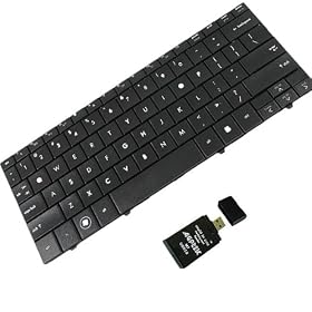 Laptop notebook Keyboard Replace for HP mini 110 series BLACK US Layout plus AGPtek USB 2.0 Card Reader