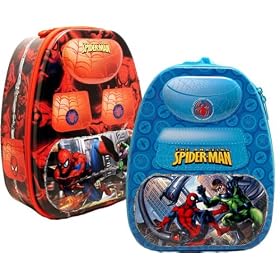 Spiderman Tin Lunch Box Bag (set of 2), Spiderman backpack also available! by Boyz Lunch Bags/Box
