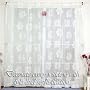Beautiful Jacquard Sheer Lace Curtain 1 Set -BIG Flower