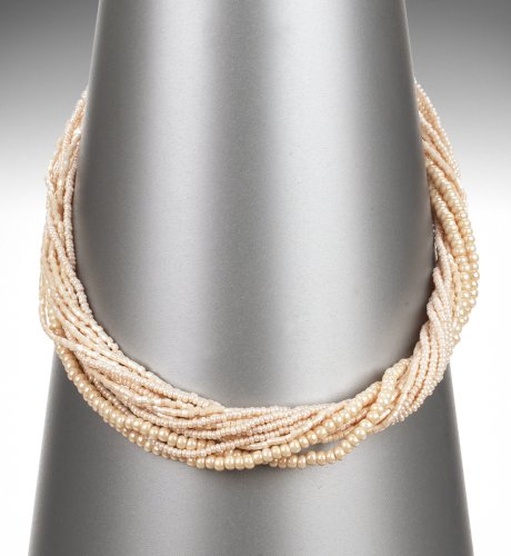Rochaille Faux Pearl Twist Necklace