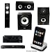 Energy CF-30 Floorstanding/Tower Speaker & CC-5 Center Channel Speaker & CR-10 Surround Speakers & ESW-C8 8-Inch 240 Watt Subwoofer & Yamaha RX-V665BL 630 Watt 7-Channel Home Theater Receiver & Yamaha YDS-11SL iPod Dock for select Yamaha AV Products & So