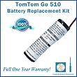 TomTom Go 510 Battery Replacement Kit with Installation Video, Tools, and Extended Life Battery.