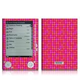 Dots Pink Design Protective Decal Skin Sticker for Sony Digital Reader PRS-505 Models