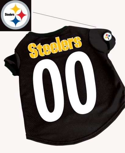 Officially Licensed by the NFL - Pittsburgh Steelers Dog Football Jersey - Large
