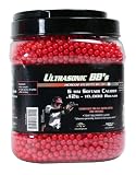 SoftAir 10,000 ct. Bottle Ultrasonic Red Airsoft BBs (6mm, 0.12g)