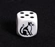 16mm d6 Round Cornered Opaque Cat Dice
