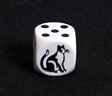 16mm d6 Round Cornered Opaque Cat Dice