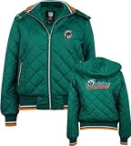 Miami Dolphins Poly Oxford Full Zip Jacket - Medium