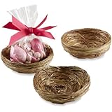 Kate Aspen "Nestling" Natural Bird Nest Favor Holder, Set of 12