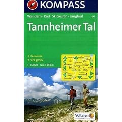 Tannheimer Tal: Wander-, Bike- und Skitourenkarte. Mit Panorama. GPS-genau. 1:35.000