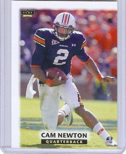 Cam Cameron Newton Rookie RC 1st card ever Heisman Trophy winner in a screw down case