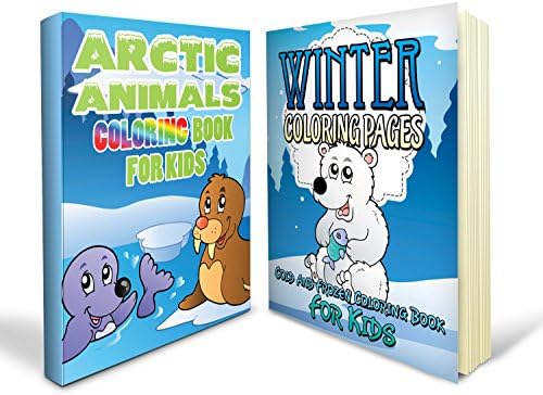 Coloring Book Bulk Bundle Includes an Arctic Animals and Winter Coloring Pages with 100+ Fun Sheets