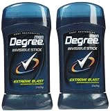Degree Men's Invisible Solid Anti-Perspirant & Deodorant-Extreme Blast-5.4 oz, Twin Pack