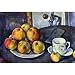 Professionally Framed Paul Cezanne Still Life with a Bottle and Apple Cart Art Poster - 13x19 with RichAndFramous Black Wood Frame