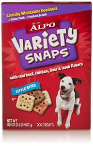 Alpo Snaps Dog Treats, Little Bites with Real Beef, Chicken, Liver & Lamb Flavor, 32 Oz