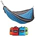 Camping Hammock, Lightweight Nylon Parachute Travel Hammocks, Double and Single Size, by HomEco