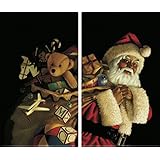 WOWindow Posters Santa with Toy Sack Christmas Window Decoration includes two 34.5"x60" backlit plastic posters