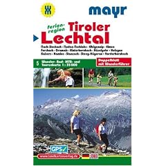 Ferienregion Tiroler Lechtal 1 : 35 000: Wander-, Rad-, MTB- und Tourenkarte