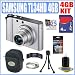 Samsung TL34HD 14.7MP Digital Camera Silver + 4GB Accessory Bundle With Samsung 3 Year Warranty