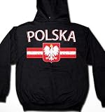 Polska Crest Coat Of Arms Sweatshirt, Poland, Polish Pride Mens Hoodie