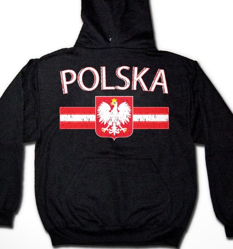 Polska Crest Coat Of Arms Sweatshirt, Poland, Polish Pride Mens Hoodie