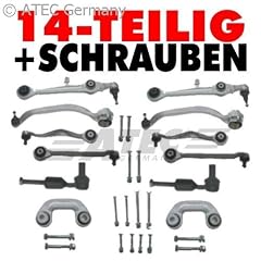 1X Querlenkersatz REPARATURSET VORDERACHSE 14-TEILIG MIT 4X QUERLENKER OBEN VORNE/HINTEN LINKS/RECHTS +4X QUERLENKER UNTEN VORNE/HINTEN LINKS/RECHTS +2X KOPPELSTANGE +2X SPURSTANGENKOPF +SCHRAUBENSATZ UND MUTTERN, AUDI A4 B5 +A6 C5 , VW PASSAT 3B 3B2 3B5 B6 +VARIANT KOMBI