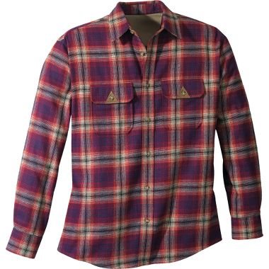 Men's Cabela's Outfitter Series Herringbone Plaid LS Shirt